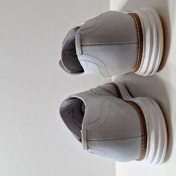 Cole Haan Men's Gray Lace Up Business Preppy Grand Wingtip Oxford Shoes Size 9M - Picture 7 of 12